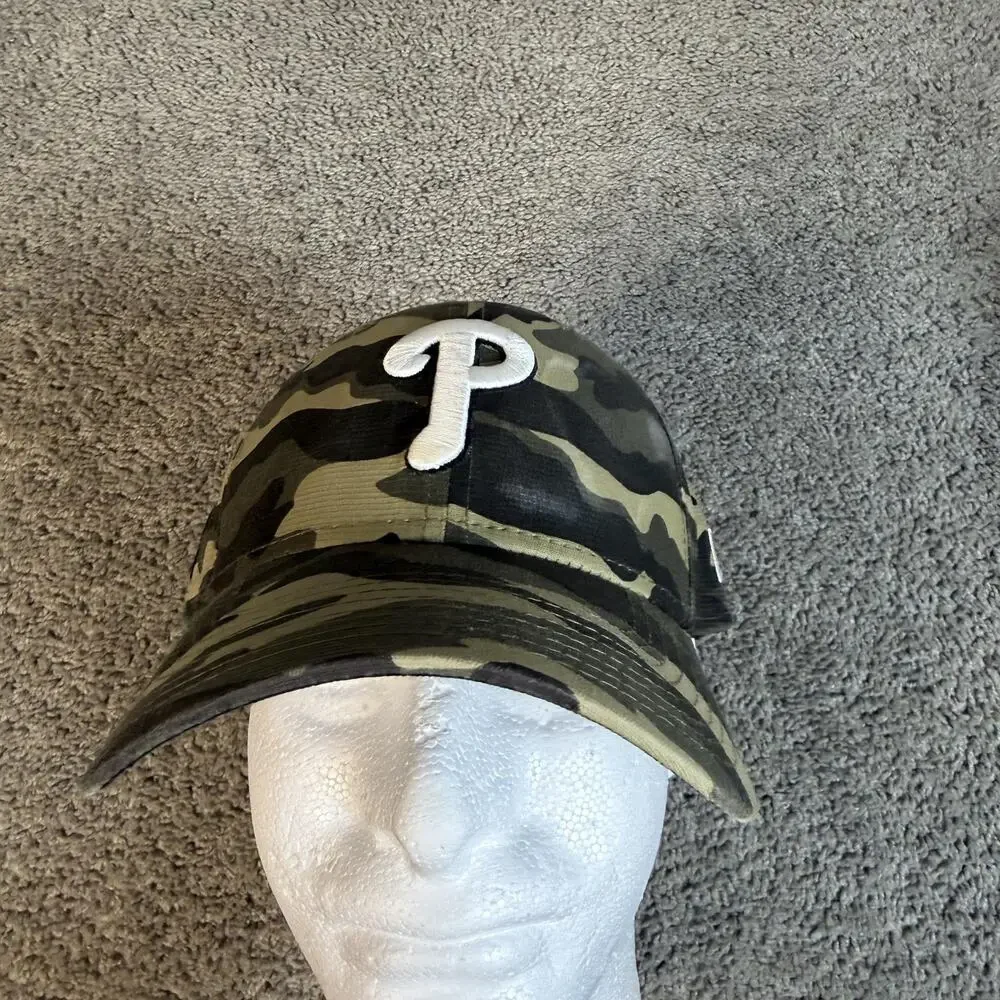 Philadelphia Phillies Hat Cap Fitted Mens Large Green MLB Baseball New Era